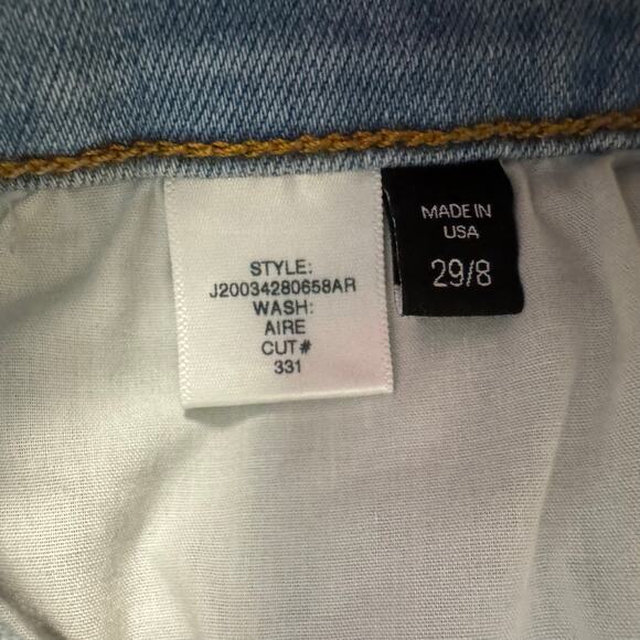 Veronica Beard Carolyn Baby Boot Kick Flare High Rise Jeans Pink Stripe Size 29 - Picture 6 of 10